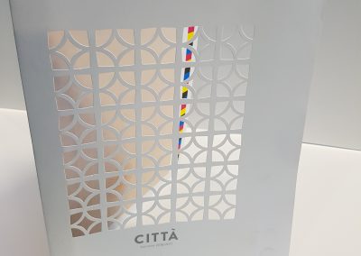 Complex cover that has been hand stripped.